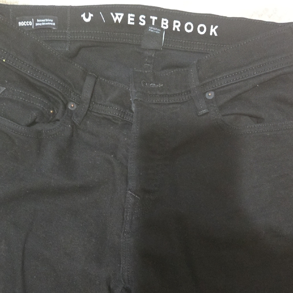 True Religion Men's  Russell Westbrook Rocco Skinny  Black Jeans Size 32 x 33